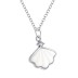 White Shell Zirconia Pendant Necklaces 80200211