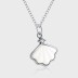 White Shell Zirconia Pendant Necklaces 80200211