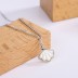 White Shell Zirconia Pendant Necklaces 80200211