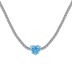 Sparkle 8A Zirconia Heart Pendant Tennis Party Necklace 80200231