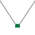 Sparkle 8A Zirconia Rectangle Pendant Tennis Party Necklace 80200232