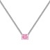 Sparkle 8A Zirconia Rectangle Pendant Tennis Party Necklace 80200232