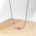 Sparkle 8A Zirconia Oval Pendant Tennis Party Necklace 80200233