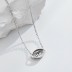 Shiny Zirconia Evil Eye Pendant Necklace 80200234