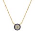 Shiny Zirconia Evil Eye Pendant Necklace 80200236