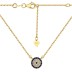 Shiny Zirconia Evil Eye Pendant Necklace 80200236