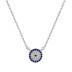 Shiny Zirconia Evil Eye Pendant Necklace 80200236