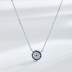 Shiny Zirconia Evil Eye Pendant Necklace 80200236