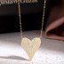 Shiny Zirconia Love Heart Pendant Necklace 80200237