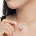 Shiny Zirconia Love Heart Pendant Necklace 80200237