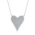 Shiny Zirconia Love Heart Pendant Necklace 80200237