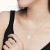 Shiny Zirconia Love Heart Pendant Necklace 80200237