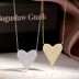 Shiny Zirconia Love Heart Pendant Necklace 80200237