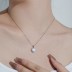 Sparkle Zirconia Opal Heart Pendant Party Necklace 80200240