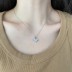 Sparkle Zirconia Wing Heart Pendant Party Necklace 80200242