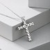 Shiny Zirconia Cross Heart Pendant Party Necklace 80200244