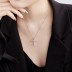 Shiny Zirconia Cross Heart Pendant Party Necklace 80200244