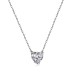 Shiny Zirconia Heart Pendant Party Necklace 80200245