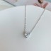 Shiny Zirconia Heart Pendant Party Necklace 80200245