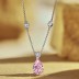 Sparkle 8A Zirconia Teardrop Pendant Party Necklace 80200247