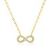 Classical Zirconia Infinity Pendant Necklace 80200248