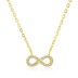 Classical Zirconia Infinity Pendant Necklace 80200248