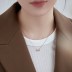 Classical Zirconia Infinity Pendant Necklace 80200248