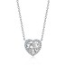 Classical Zirconia Heart Pendant Necklace 80200249