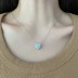 Classical Zirconia Heart Pendant Necklace 80200249