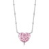 Sparkle 8A Zirconia Heart Pendant Beads Necklace 80200250