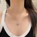 Sparkle 8A Zirconia Square Pendant Necklace 80200253