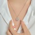 Sparkle 8A Zirconia Square Pendant Necklace 80200253