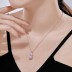 Sparkle 8A Zirconia Rectangle Pendant Necklace 80200255