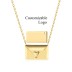 DIY Letters Love Heart Envelop Pendant Necklace 8000258