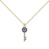 Classical Zirconia Evil Eye Key Pendant Necklace 80200260