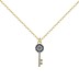 Classical Zirconia Evil Eye Key Pendant Necklace 80200260