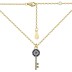 Classical Zirconia Evil Eye Key Pendant Necklace 80200260