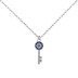 Classical Zirconia Evil Eye Key Pendant Necklace 80200260