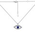 Unique Zirconia Evil Eye Pendant Necklace 80200261