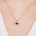 Unique Zirconia Evil Eye Pendant Necklace 80200261