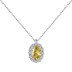 Sparkle Oval Cluster Zirconia Pendant Party Necklace 80200263