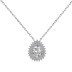 Vintage Teardrop Cluster Zirconia Pendant Party Necklace 80200265