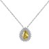 Vintage Teardrop Cluster Zirconia Pendant Party Necklace 80200265