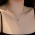 Vintage Teardrop Zirconia Pendant Party Necklace 80200267