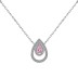 Classical Teardrop Zirconia Pendant Party Necklace 80200269