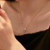 Classical Teardrop Zirconia Pendant Party Necklace 80200269