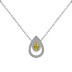 Classical Teardrop Zirconia Pendant Party Necklace 80200269