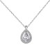 Shiny Waterdrop Zirconia Pendant Party Necklace 80200270