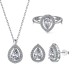 Shiny Waterdrop Zirconia Pendant Party Necklace 80200270