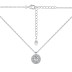 Shiny Round Zirconia Pendant Party Necklace 80200271